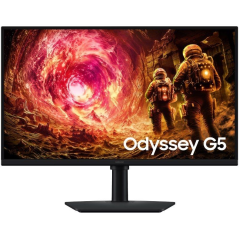Monitor Gaming Samsung Odyssey G5 G50F S27FG506EU 27'/ QHD/ 1ms/ 180Hz/ IPS/ Regulable en Altura/ Negro