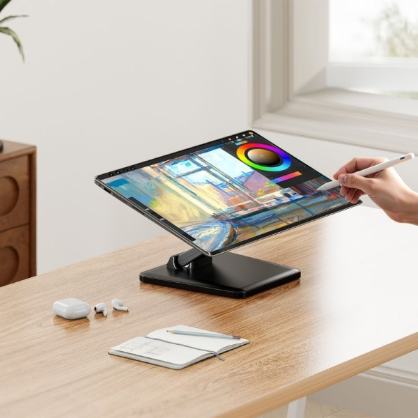 Soporte de Mesa para Monitor/POS Aisens DT27T-443/ Inclinable/ hasta 10kg