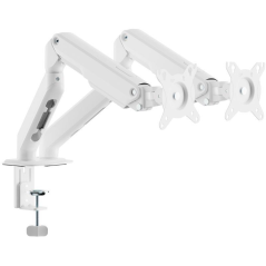 Soporte de Mesa con Contrapeso para 2 Monitores Aisens DT32TSR-437/ Giratorio/ Inclinable/ hasta 9kg
