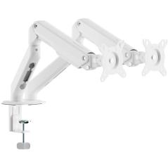 Soporte de Mesa con Contrapeso para 2 Monitores Aisens DT32TSR-439/ Giratorio/ Inclinable/ hasta 9kg