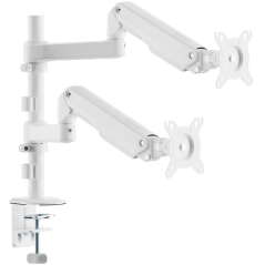 Soporte de Mesa con Contrapeso para 2 Monitores Aisens DT32TSR-441/ Giratorio/ Inclinable/ hasta 9kg