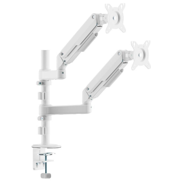 Soporte de Mesa con Contrapeso para 2 Monitores Aisens DT32TSR-441/ Giratorio/ Inclinable/ hasta 9kg