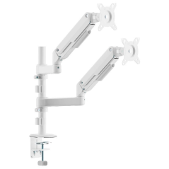 Soporte de Mesa con Contrapeso para 2 Monitores Aisens DT32TSR-441/ Giratorio/ Inclinable/ hasta 9kg