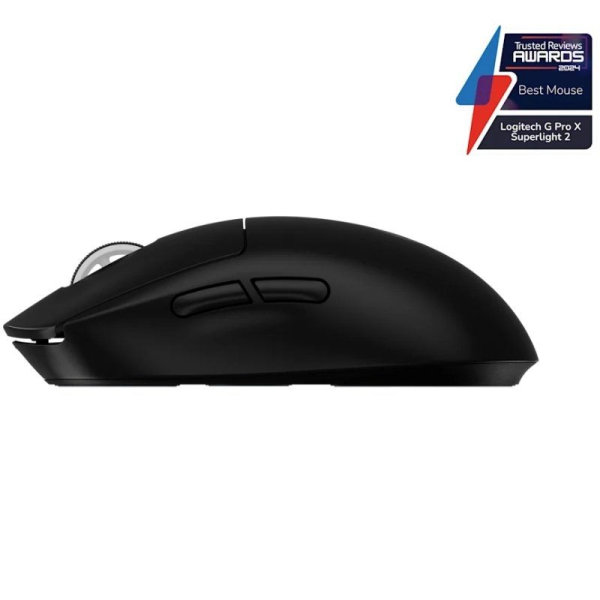 Ratón Gaming Inalámbrico Logitech PRO X Superlight 2/ Batería recargable/ Hasta 44000 DPI/ Negro