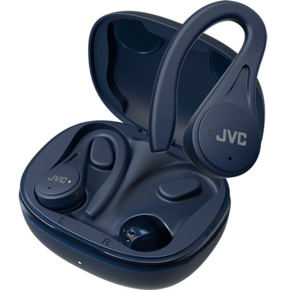 Auriculares Bluetooth JVC HA-EC25T con estuche de carga/ Autonomía 7.5h/ Azules