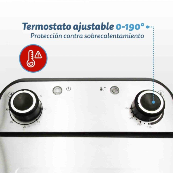 Freidora Grunkel Maxi Fry Pro/ 3000W/ Capacidad 4.2L