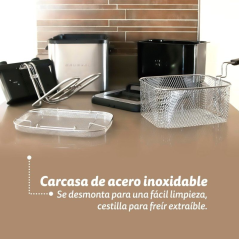 Freidora Grunkel Maxi Fry Pro/ 3000W/ Capacidad 4.2L