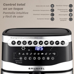 Freidora por Aire Airfryer / Sin Aceite Grunkel Maxisteelfryer/ 2200W/ Capacidad 9L