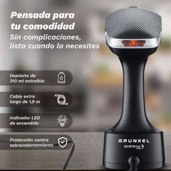 Plancha Vertical Grunkel PV-1600GSO/ 1600W/ Depósito 310ml