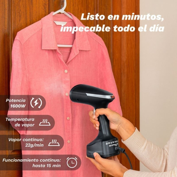 Plancha Vertical Grunkel PV-1600GSO/ 1600W/ Depósito 310ml