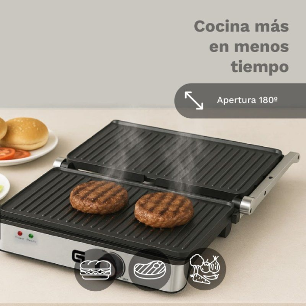 Grill Eléctrico Grunkel GRL-EXTREME/ 2000W/ Tamaño 290*260mm