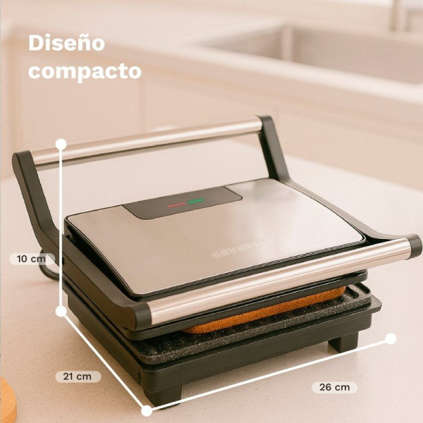 Grill Eléctrico Grunkel GRL-MARBLE/ 1000W/ Tamaño 230*145mm