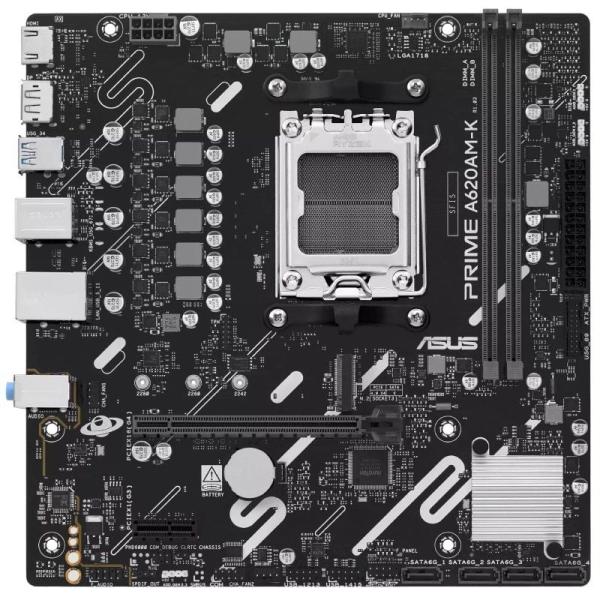 Placa Base Asus A620AM-K Socket AM5/ DDR5/ PCIe 4.0/ Micro ATX