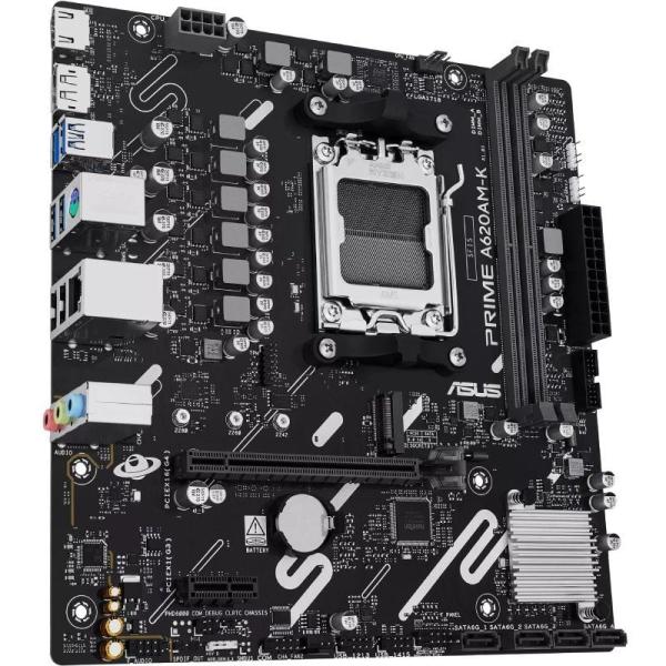 Placa Base Asus A620AM-K Socket AM5/ DDR5/ PCIe 4.0/ Micro ATX