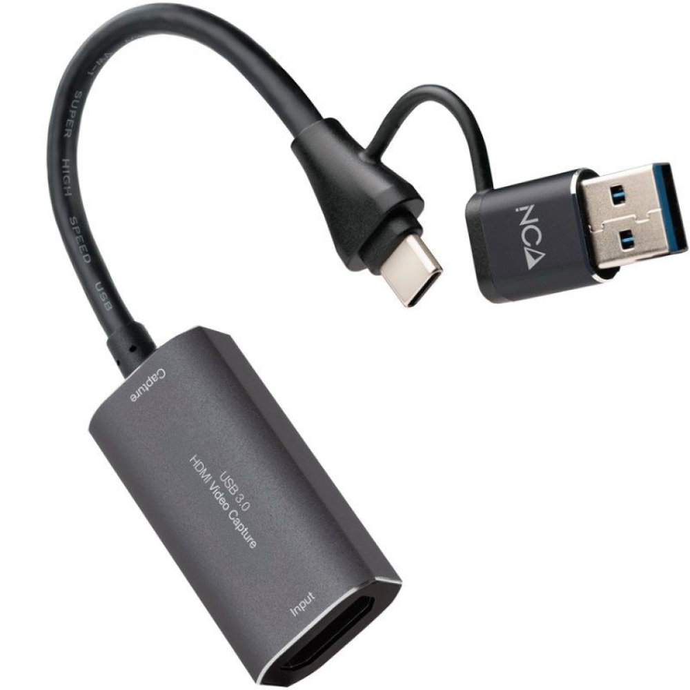Capturadora de Video Externa Nanocable 10.15.0001/ USB Tipo-C - USB 3.0