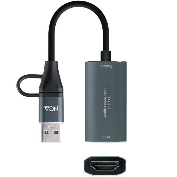 Capturadora de Video Externa Nanocable 10.15.0001/ USB Tipo-C - USB 3.0