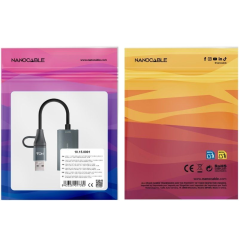 Capturadora de Video Externa Nanocable 10.15.0001/ USB Tipo-C - USB 3.0