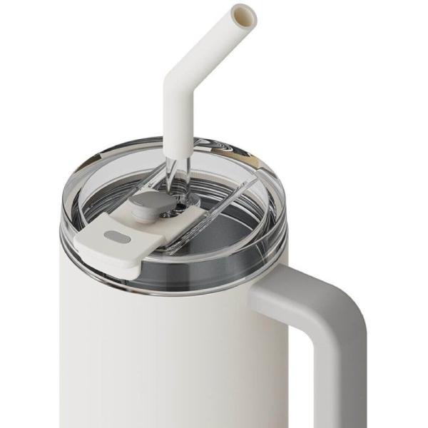Botella con Pajita/ Termo Xiaomi Straw Mug/ Capacidad 1000ml/ para líquidos