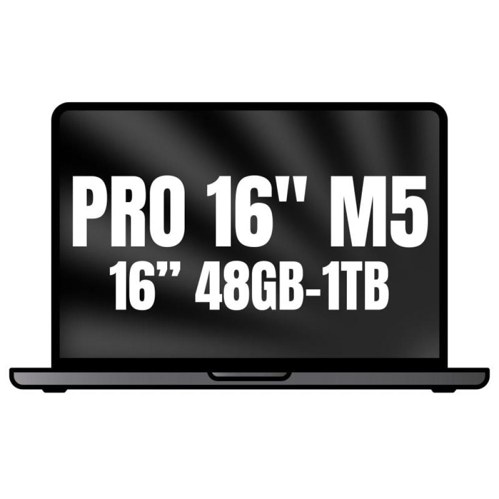 Apple Macbook Pro 16'/ M5 Pro 18-Core CPU/ 48GB/ 1TB SSD/ 20-Core GPU/ Negro Espacial
