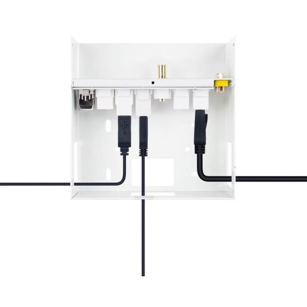 Caja de Conexiones Nanocable 10.35.0004/ VGA - 2x HDMI - Jack 3.5 - USB 3.0 - USB Tipo-C - USB 2.0 - RJ45