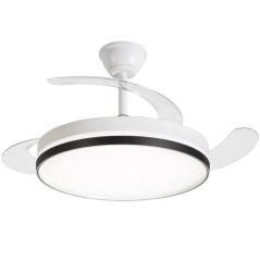 Ventilador de Techo Daewoo con aspas retráctiles DW5009/ 30W/ 3 Aspas/ 6 Velocidades