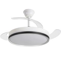 Ventilador de Techo Daewoo con aspas retráctiles DW5009/ 30W/ 3 Aspas/ 6 Velocidades