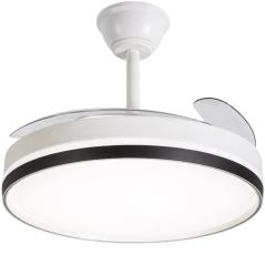 Ventilador de Techo Daewoo con aspas retráctiles DW5009/ 30W/ 3 Aspas/ 6 Velocidades