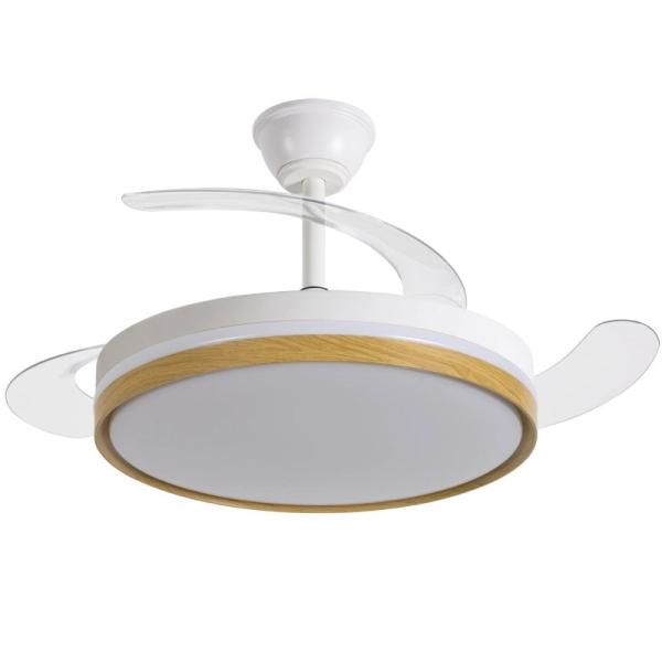 Ventilador de Techo Daewoo con aspas retráctiles DW5010/ 30W/ 3 Aspas/ 6 Velocidades