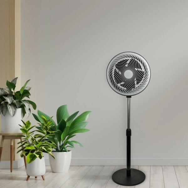 Ventilador de Pie Daewoo DW9004/ 90W/ 5 Aspas 30cm/ 3 Velocidades