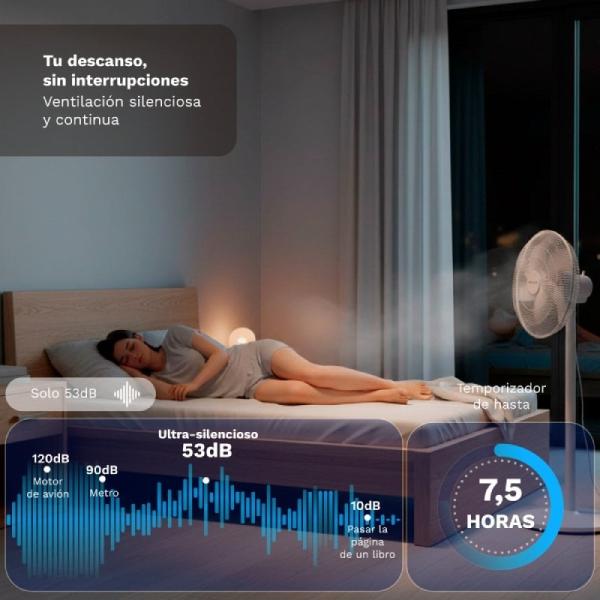 Ventilador de Pie Grunkel FS-14PR/ 30W/ 7 Aspas 35cm/ 12 Velocidades