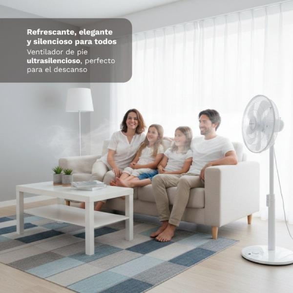 Ventilador de Pie Grunkel FS-14T/ 25W/ 7 Aspas 35cm/ 12 Velocidades
