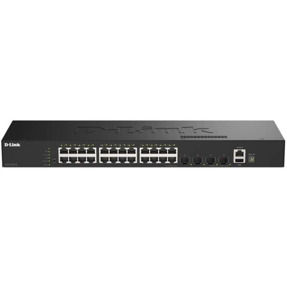 Switch Gestionable D-Link DGS-1530-28/E 24 Puertos/ RJ-45 10/100/1000/ SFP