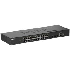 Switch Gestionable D-Link DGS-1530-28/E 24 Puertos/ RJ-45 10/100/1000/ SFP