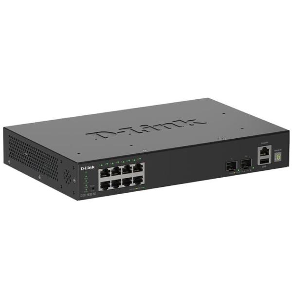 Switch Gestionable D-Link DGS-1530-10/E 8 Puertos/ RJ-45 Gigabit 10/100/1000/10G/ SFP