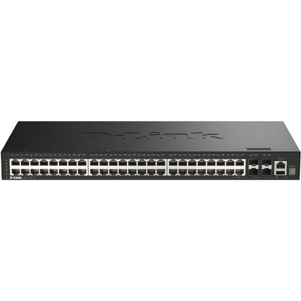 Switch Gestionable D-Link DGS-1530-52/E 48 Puertos/ RJ-45 10Gbps/ SFP/ PoE