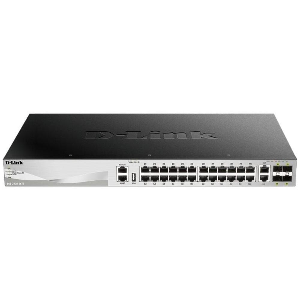 Switch Gestionable D-Link DGS-3130-30S/E 28 Puertos/ RJ-45 10/100/1000/ SFP