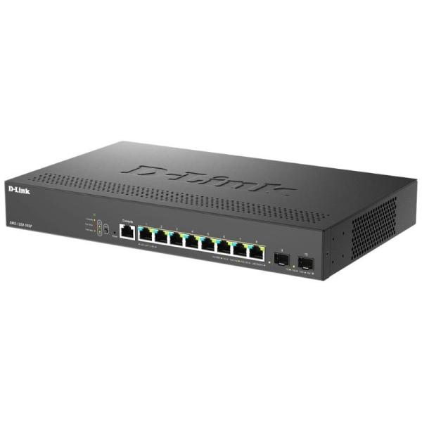 Switch D-Link DMS-1250-10SP/E 8 Puertos/ RJ-45 Gigabit 100/1000/2.5G/ SFP/ PoE