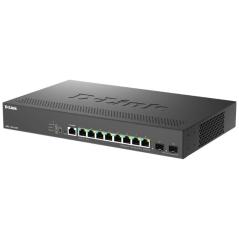 Switch D-Link DMS-1250-10SP/E 8 Puertos/ RJ-45 Gigabit 100/1000/2.5G/ SFP/ PoE