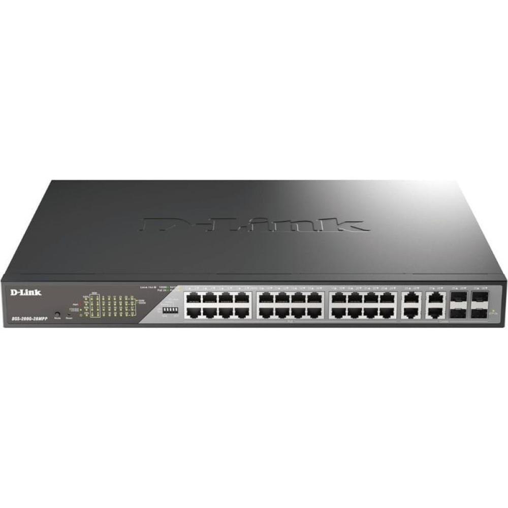 Switch Gestionable D-Link DSS-200G-28MPP 24 Puertos/ RJ-45 10/100/1000/ PoE++/ SFP