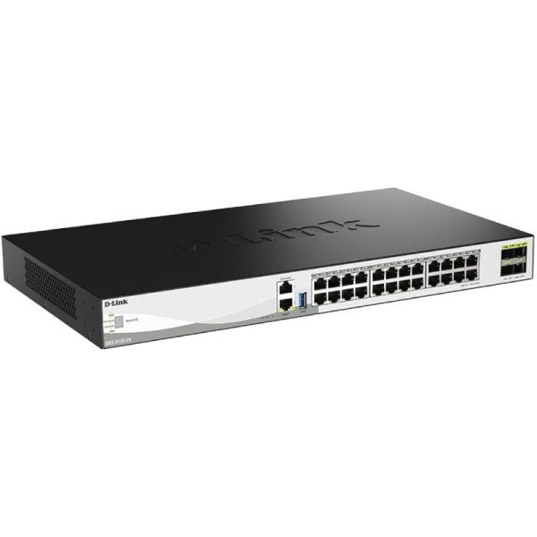 Switch Gestionable D-Link DXS-3130-28/E 24 Puertos/ RJ-45 10Gbps/ SFP/ PoE