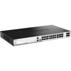 Switch Gestionable D-Link DXS-3130-28/E 24 Puertos/ RJ-45 10Gbps/ SFP/ PoE