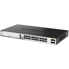Switch Gestionable D-Link DXS-3130-28/E 24 Puertos/ RJ-45 10Gbps/ SFP/ PoE