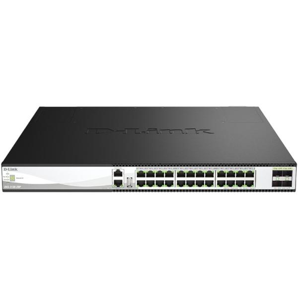 Switch Gestionable D-Link DXS-3130-28P/E 24 Puertos/ RJ-45 10/100/1000/ SFP/ PoE