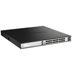Switch Gestionable D-Link DXS-3130-28P/E 24 Puertos/ RJ-45 10/100/1000/ SFP/ PoE