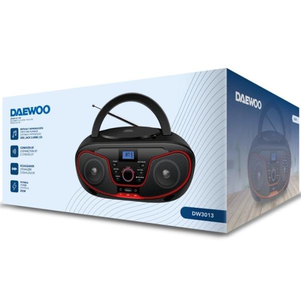 Radio CD Daewoo DW3013/ 4W/ Rojo