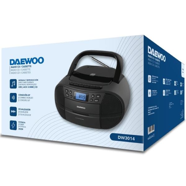 Radio CD Daewoo DW3014/ 4W/ Negro