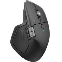 Ratón Ergonómico Inalámbrico Logitech MX Master 4/ Batería recargable/ Hasta 8000 DPI/ Grafito