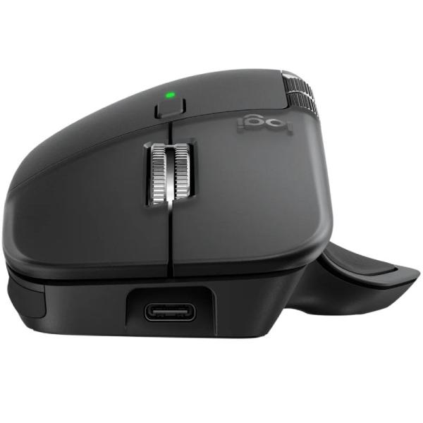 Ratón Ergonómico Inalámbrico Logitech MX Master 4/ Batería recargable/ Hasta 8000 DPI/ Grafito