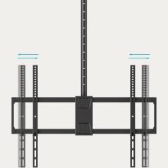 Soporte de Techo Giratorio/ Inclinable TooQ LPCE11100TSLI-B para TV de 50-100'/ hasta 80kg