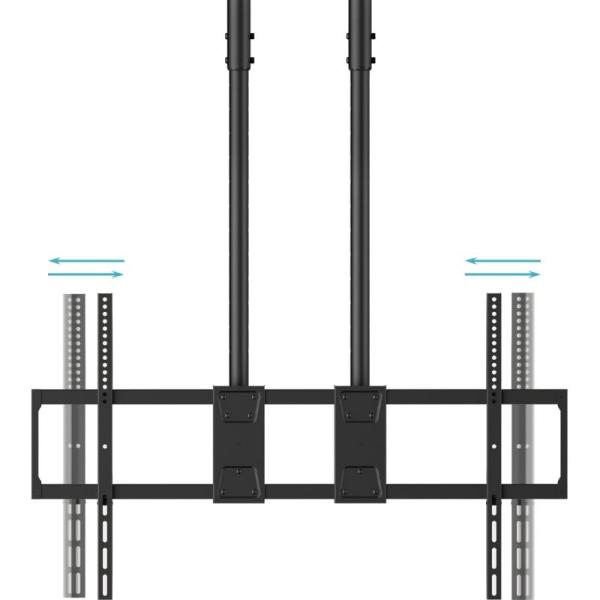 Soporte de Techo Extensible/ Inclinable TooQ LPCE11120TSLI-B para TV de 60-120'/ hasta 120kg
